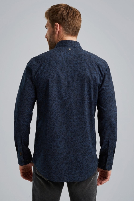 PME legend long sleeve shirt print on poplin